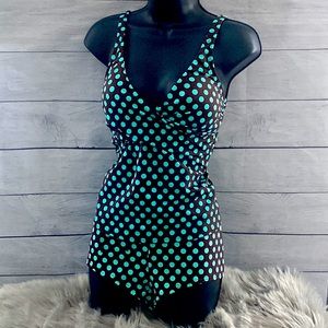 COPY - Venus 4-Pc Set Mix & Match Polka Dot Aqua Brown NWT